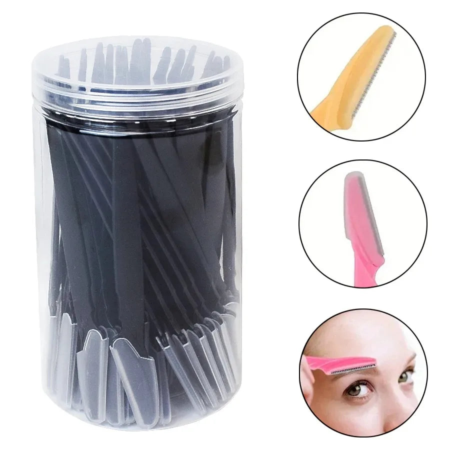 30 Pcs Eyebrow Razors For Women With Precision Safety Cover