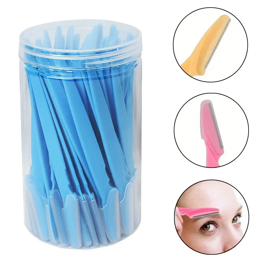 30 Pcs Eyebrow Razors For Women With Precision Safety Cover