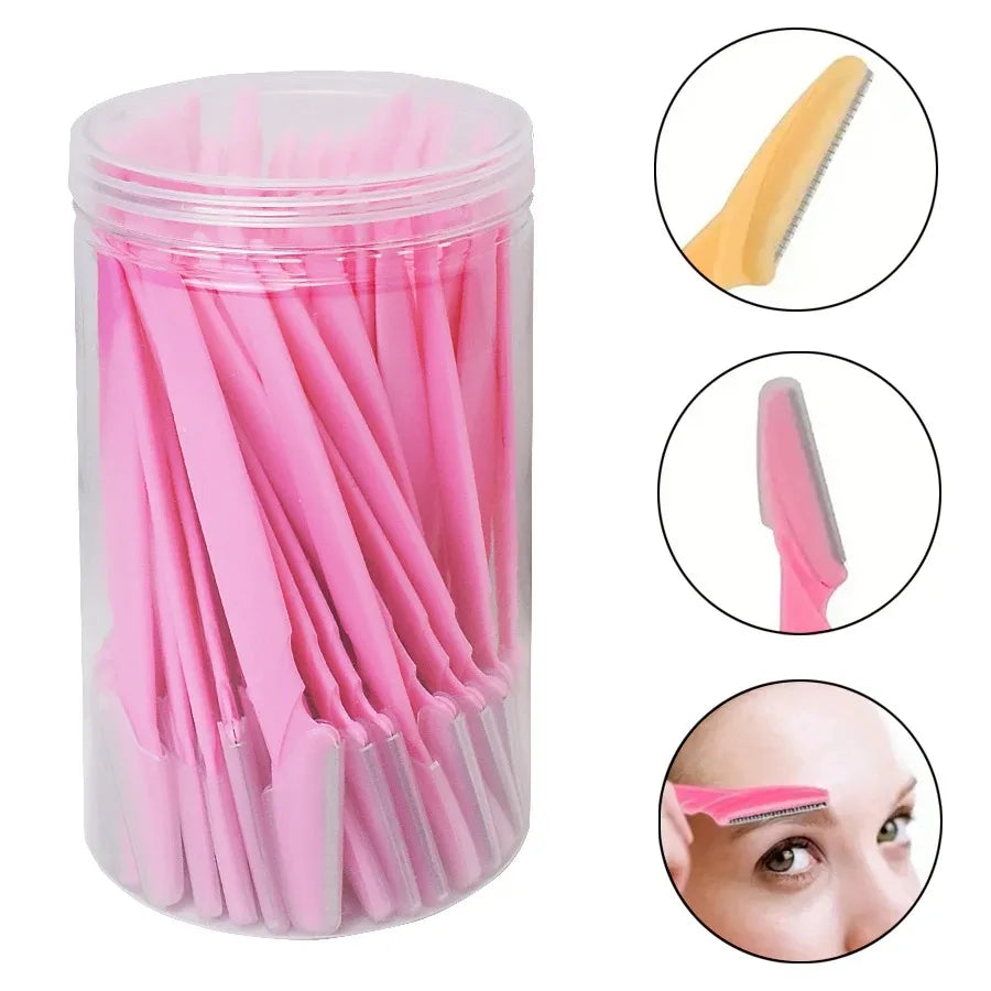 30 Pcs Eyebrow Razors For Women With Precision Safety Cover