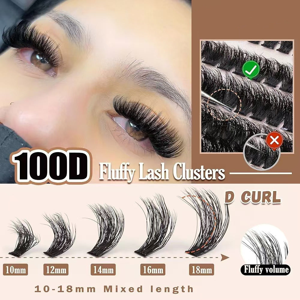 10mm-18mm Dramatic Lash Clusters